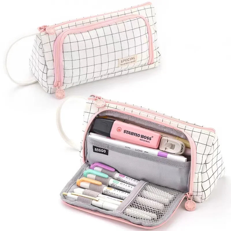 Large Capacity Pencil Case Students Stationery Pen Storage School Supplies Pen Box Pencil Cases Bags Office Stationary Supplies