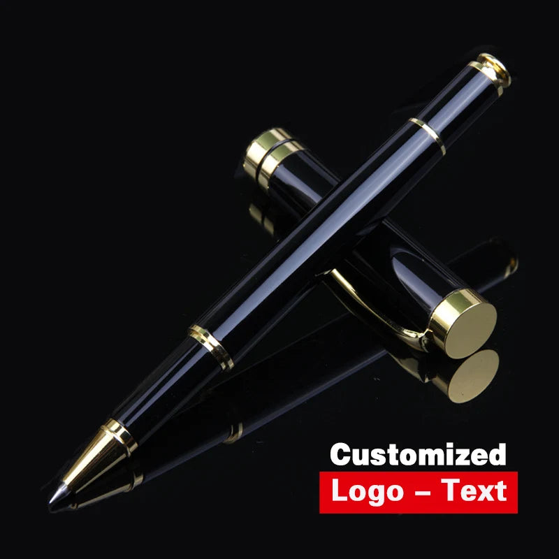 Luxury Metal Ballpoint Pen Gold Clip Roller Pen Office Stationary 0.5mm Business Advertisement Writing Customized Name Logo Gift